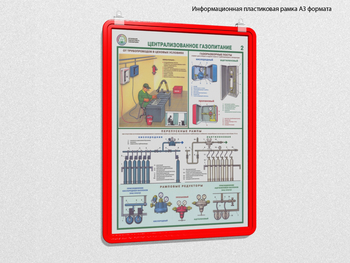 Пластиковая рамка для плаката а3 (красная) - Перекидные системы для плакатов, карманы и рамки - Пластиковые рамки - Магазин охраны труда Протекторшоп